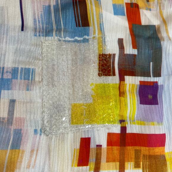 Romeo & Juliet Couture Color Block Sequin Pocket Tank Size Small NEW Lightweight - Picture 5 of 7